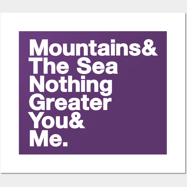 Mountains: Lyrical Jetset Wall Art by HustlerofCultures